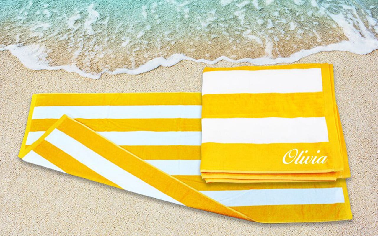 Personalised Beach Towel Monogrammed Beach Towel Havana Etsy Australia