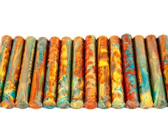 Santa Fe Trail Pen Blanks Alumilite Urethane Resin Rods - Pipe, Diamond Painting Brush, Hair Stick, Magic Wand