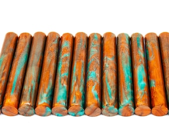 Vintage Copper Pen Blanks Alumilite Rods - Hair Stick, Pipe, Diamond Painting