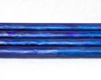 Dark Arts Alumilite Resin Rod Blanks - Bespoke Kitless Pen Blank, Magic Wand, Hair Stick