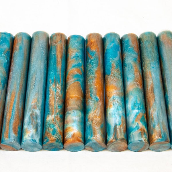 Sand and Surf Pen Blanks Alumilite Urethane Resin Rods - Pipe, Diamond Painting Brush, Hair Stick