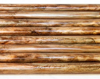 Deep Woods Resin Rods - Bespoke Kitless Pen Blanks Hair Stick Magic Wand Crochet Hook