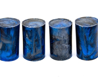 Midnight Magic Bottle Stopper Blanks Alumilite Resin Rods - Game Call, Ring Blanks