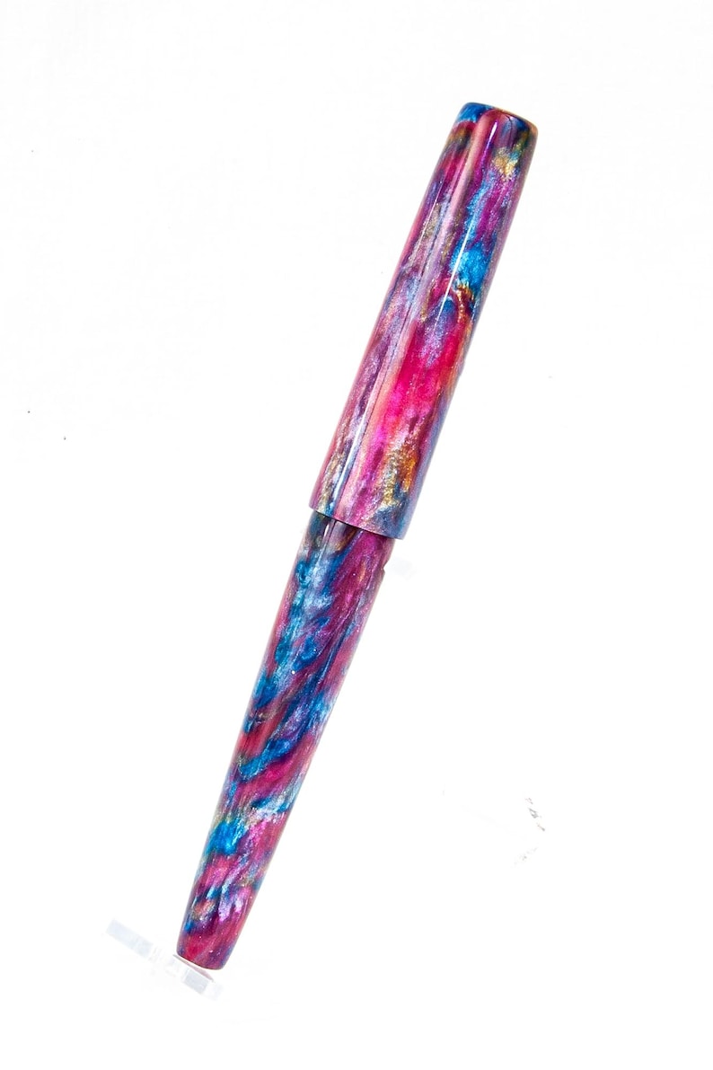 Älvvingar Resin Skräddarsydd Reservoarpenna med Tysk JoWo-Spets - Skrivande bild 5