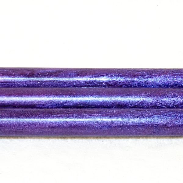 Purple Haze Alumilite Resin Rod Blanks - Bespoke Kitless Pen Blank, Magic Wand, Hair Stick