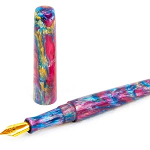 Älvvingar Resin Skräddarsydd Reservoarpenna med Tysk JoWo-Spets - Skrivande bild 1