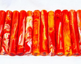 Tropical Distortion Resin Pen Blanks Alumilite Rods - Hair Stick, Pipe, Diamond Painting