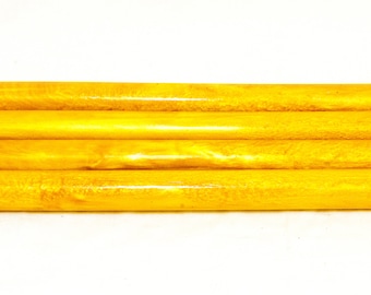 Summer Sunburst Alumilite Resin Rod Blanks - Bespoke Kitless Pen Blank, Magic Wand, Hair Stick