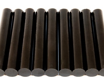 Plain Black Pen and Pipe Blanks - Alumilite Resin Rods