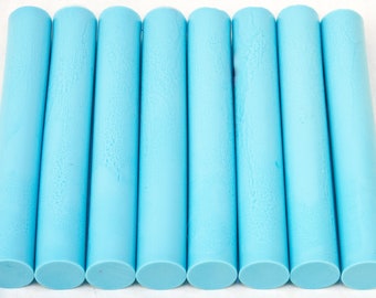 Powder Blue Pen Blanks Alumilite Resin Rods - Pipe, Diamond Painting Brush, Hair Stick, Magic Wand