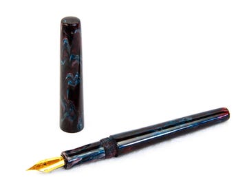 Regenbogen im Dunkeln Füllfederhalter nach Maß mit deutscher JoWo-Feder - Schrift