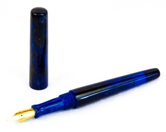 Midnight Sky funkelnder Kunstharz Füllfederhalter mit Deutscher JoWo Feder - Schrift