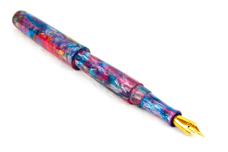 Älvvingar Resin Skräddarsydd Reservoarpenna med Tysk JoWo-Spets - Skrivande bild 10