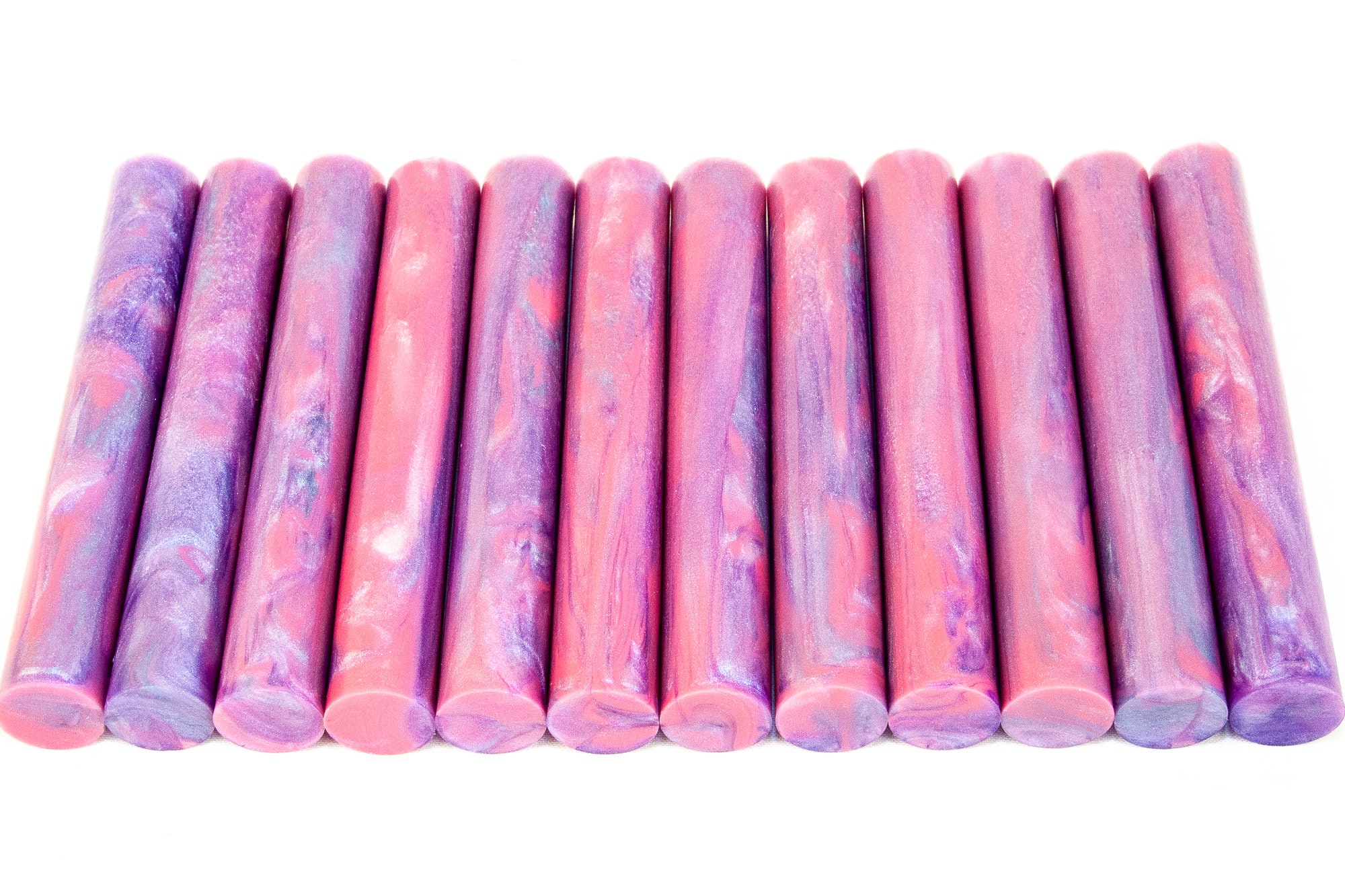 Unicorn Princess Resin Pen Blanks Alumilite Rods - Hair Stick, Pipe, Diamond Painting