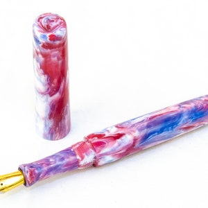 Alpenglow Resin Bespoke Fountain Pen w/ German JoWo Nib - Writing