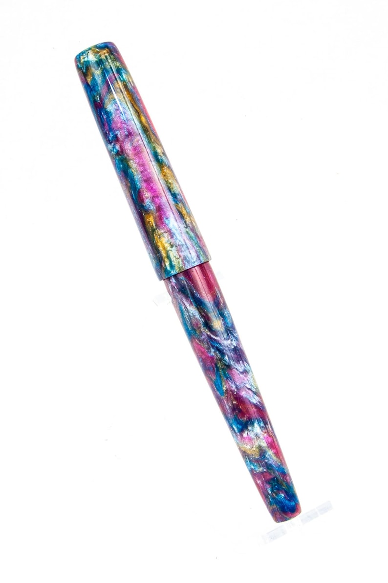 Älvvingar Resin Skräddarsydd Reservoarpenna med Tysk JoWo-Spets - Skrivande bild 4