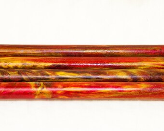 El Diablo Alumilite Resin Rods - Bespoke Kitless Pen Blanks Hair Stick Magic Wand