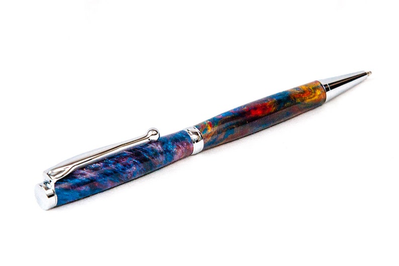 Rainbow Precious Resin Slimline Pen with Chrome Hardware