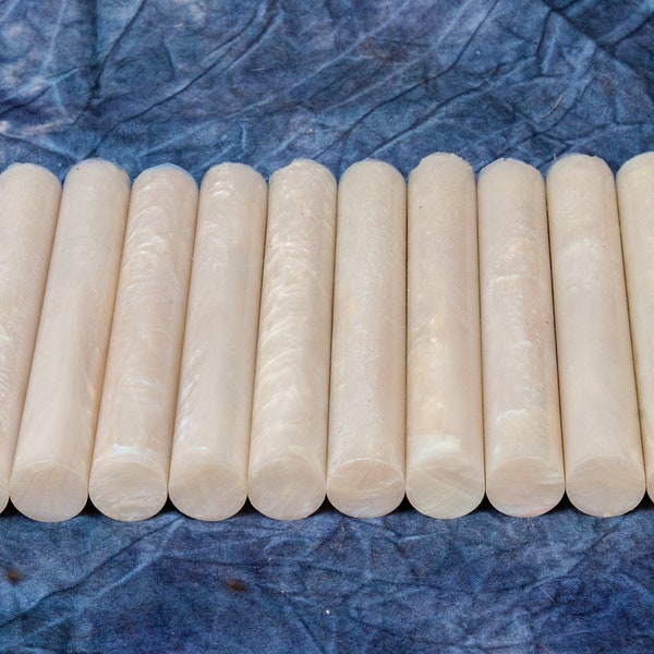 Opalescent Pen Blanks Alumilite Resin Rods - Opal Mother of Pearl