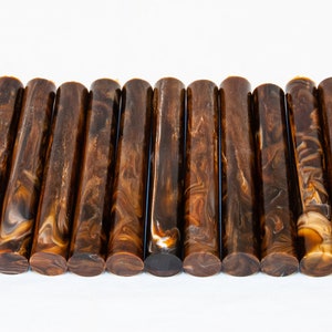 Cold Brew Coffee Resin Pen Blanks Alumilite Rods - Hair Stick, Pipe, Diamond Painting