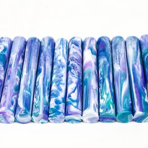 Mermaid Lagoon Resin Pen Blanks Alumilite Rods - Hair Stick, Pipe, Diamond Painting