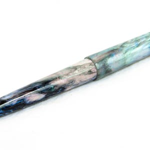 Mussel Shell Resin Füllfederhalter nach Maß mit deutscher JoWo Feder - Faux Abalone Bild 6