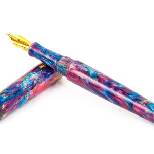 Älvvingar Resin Skräddarsydd Reservoarpenna med Tysk JoWo-Spets - Skrivande bild 3