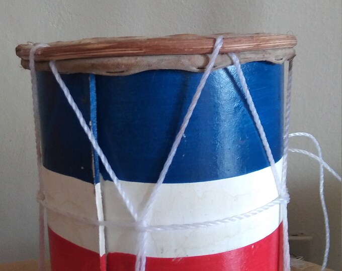 Artificial Drum tambora Dominican Flag Etsy