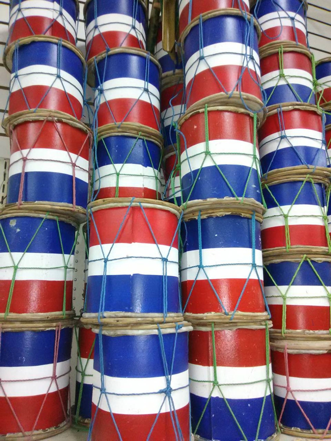 Artificial Drum Tambora Dominican Flag Etsy
