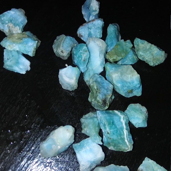 Pure Larimar original natural stones from Barahona, Dominican Republic