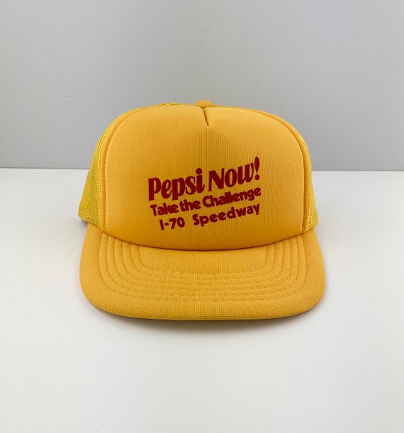 Vintage Original 1980’s PEPSI NOW! Yellow Trucker… - image 1