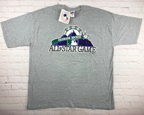 StrongIslandVTG Nwt Vintage Original 1998 Colorado Rockies All Star Game MLB Baseball T-Shirt.