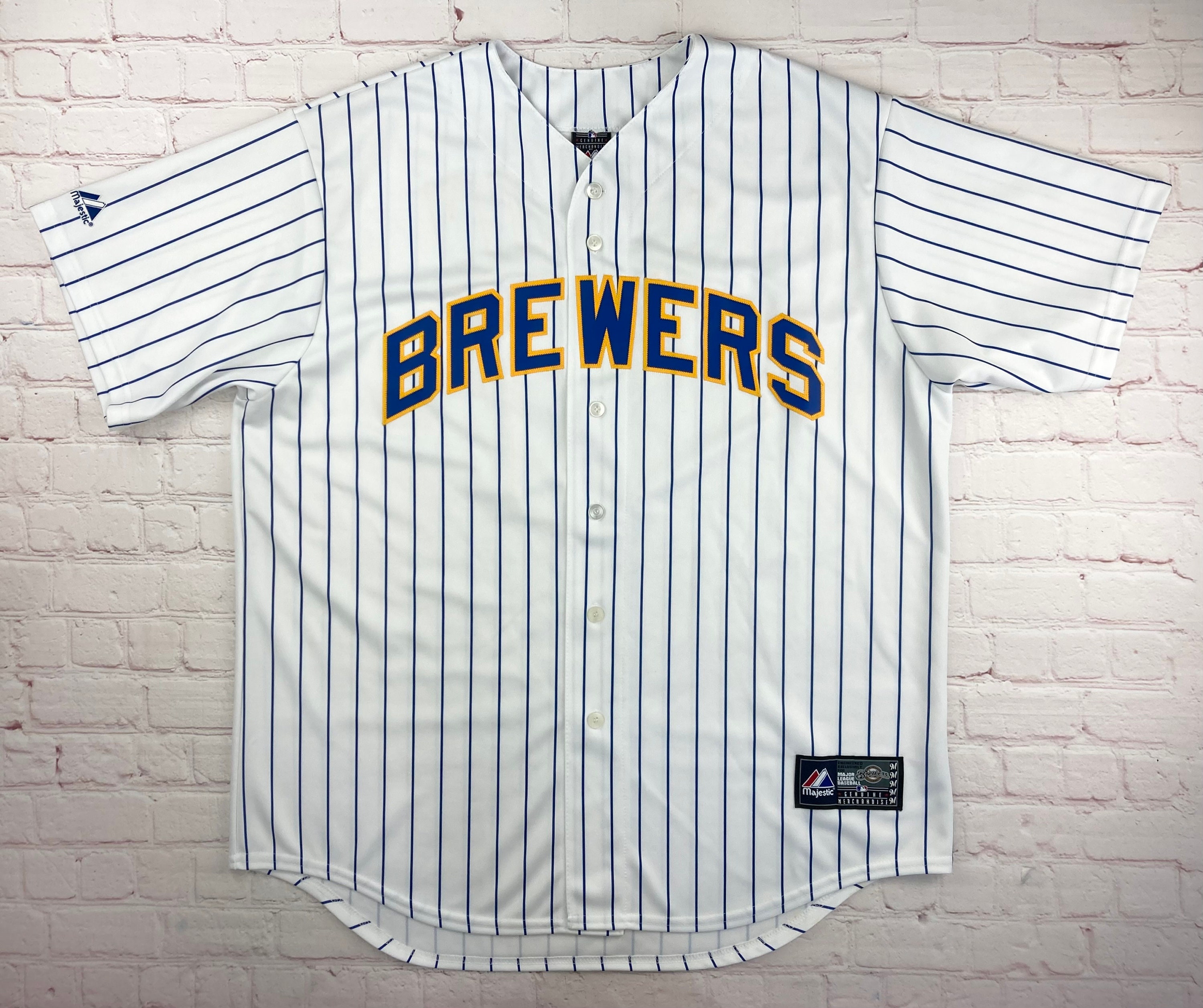  Majestic Authentic Cool Base Jersey - Milwaukee Brewers - XXL :  Sports & Outdoors