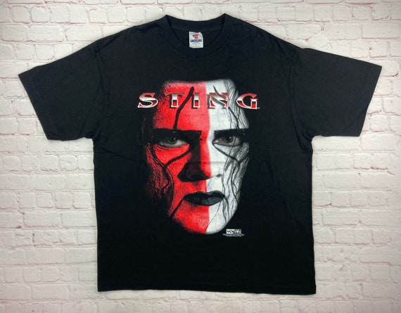 Grail* WCW Wrestling Sting Lex Luger Steiner Bros Vintage Men's T-Shirt  1991