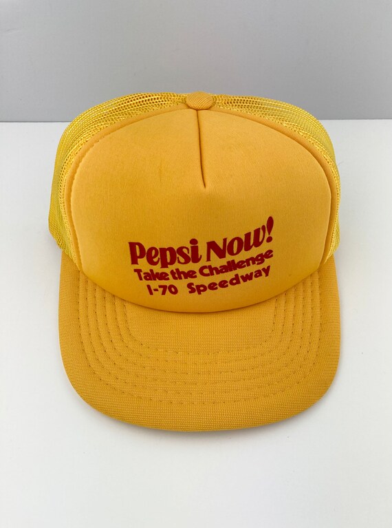 Vintage Original 1980’s PEPSI NOW! Yellow Trucker… - image 2