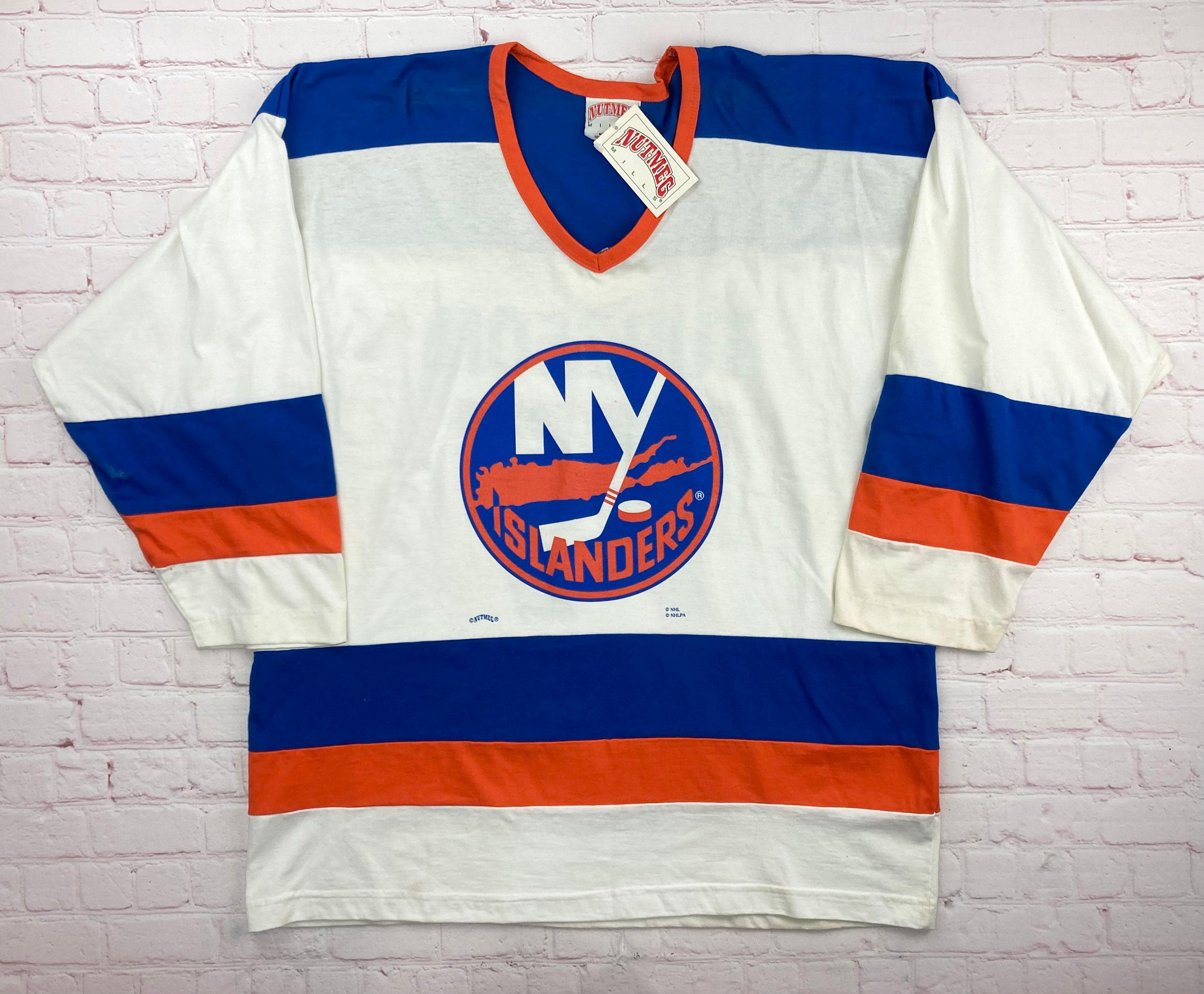 New York Islanders CCM Primary Baseball Long Sleeve Tee