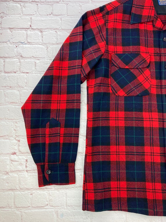 Vintage Original Pendleton Virgin Wool Plaid Jack… - image 4