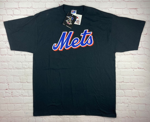 Auth. VTG Russell Athletic MLB New York NY Mets Mike Piazza #31 Jersey XL  Black