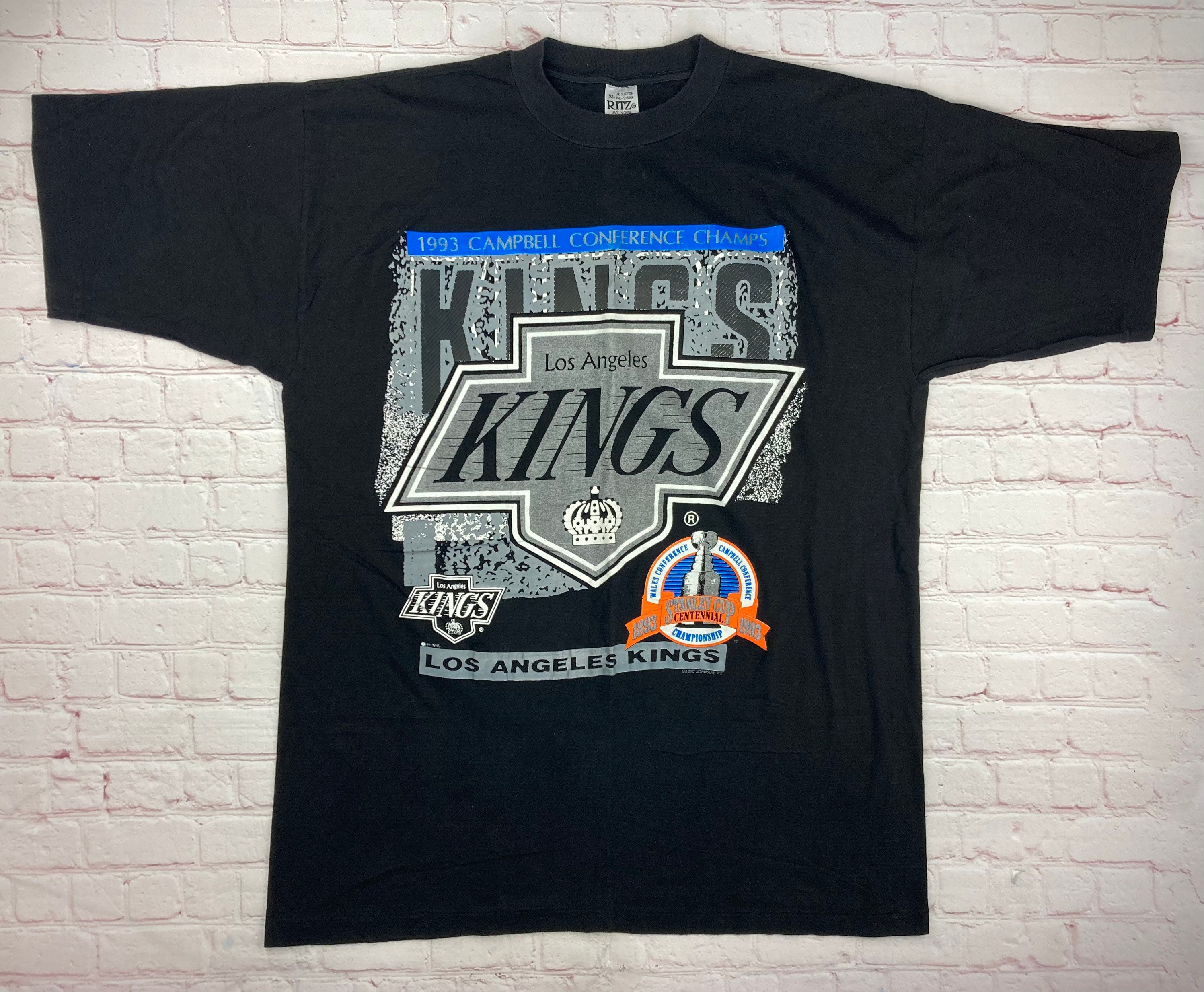 StrongIslandVTG Rare Vintage Original 1993 Los Angeles Kings T-Shirt by Magic Johnson T's.