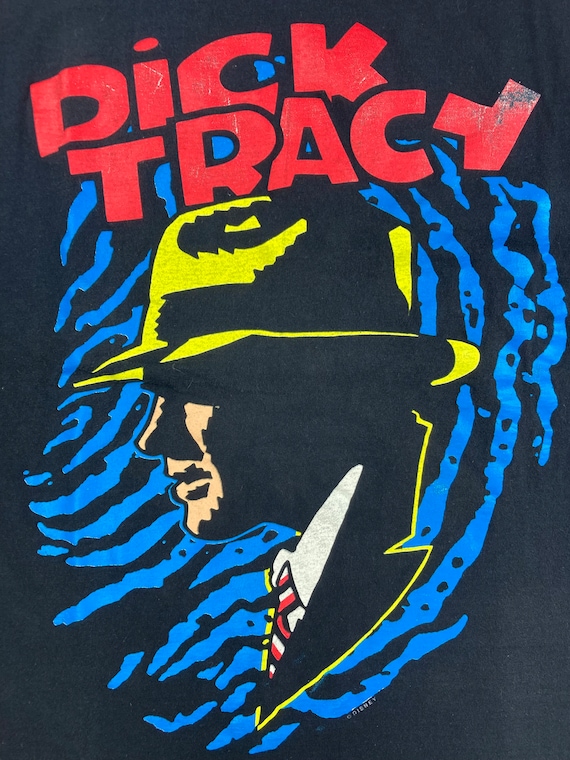 Vintage 1990’s Disney Dick Tracy Movie Promo T-Sh… - image 2