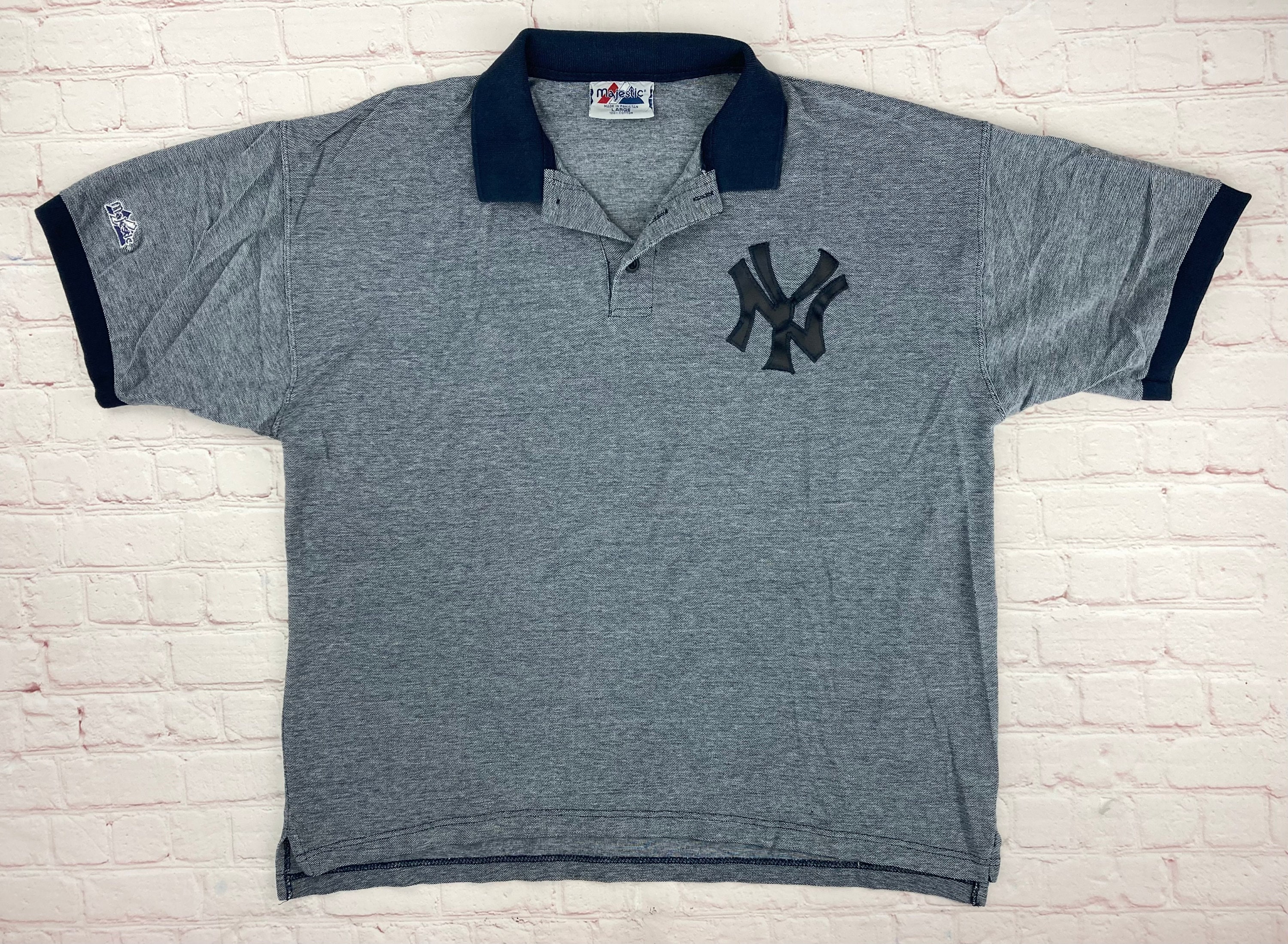 NIKE Mens DRI-FIT XL NY NEW YORK YANKEES Baseball Golf Athletic Polo Shirt