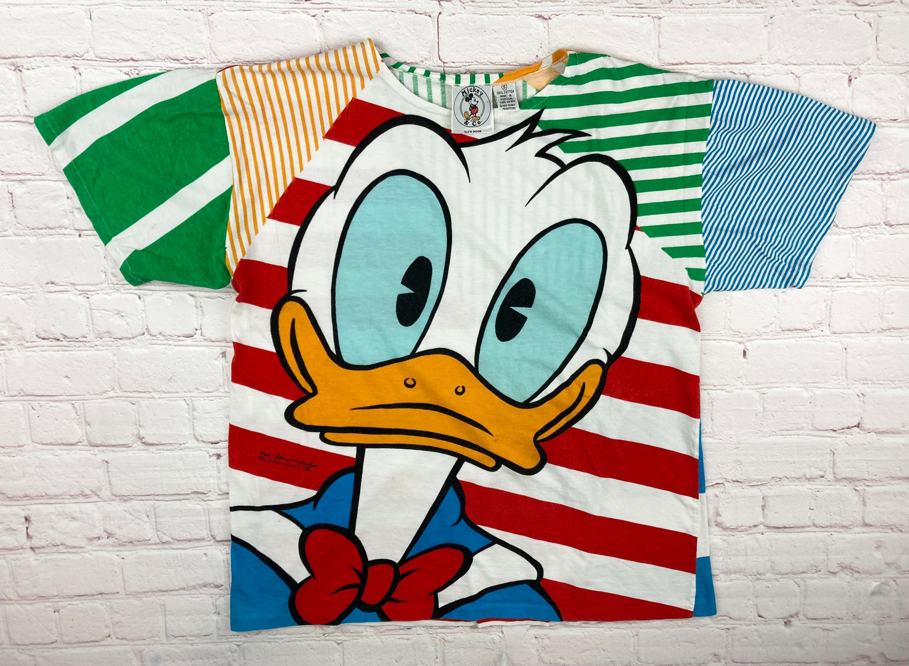 Oregon Ducks Vintage T Shirt Donald Duck Disney KIDS BOYS Mens Small 90s  Afro