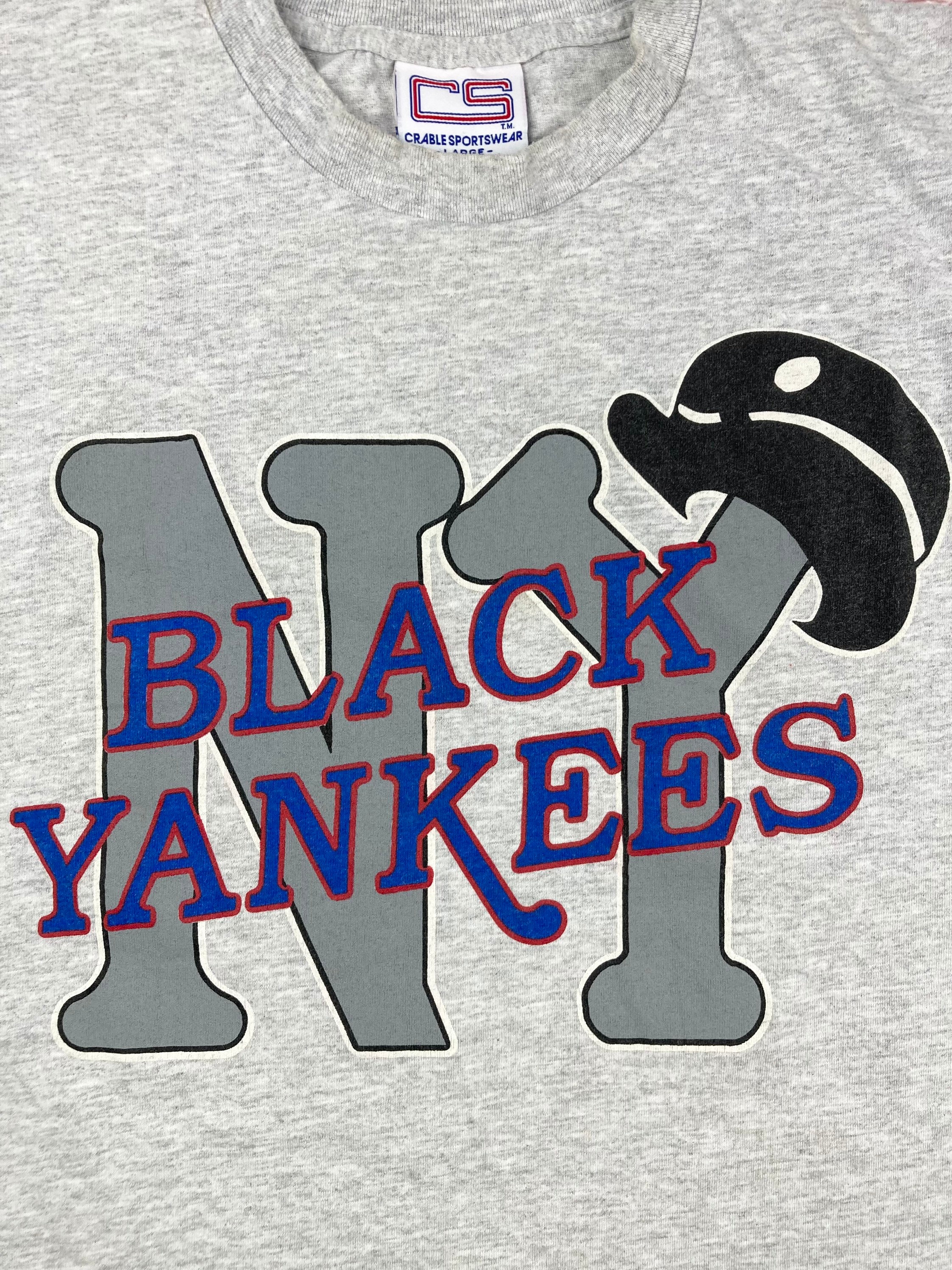 StrongIslandVTG Vintage Original 1990's New York Black Yankees Negro League Baseball T-Shirt.