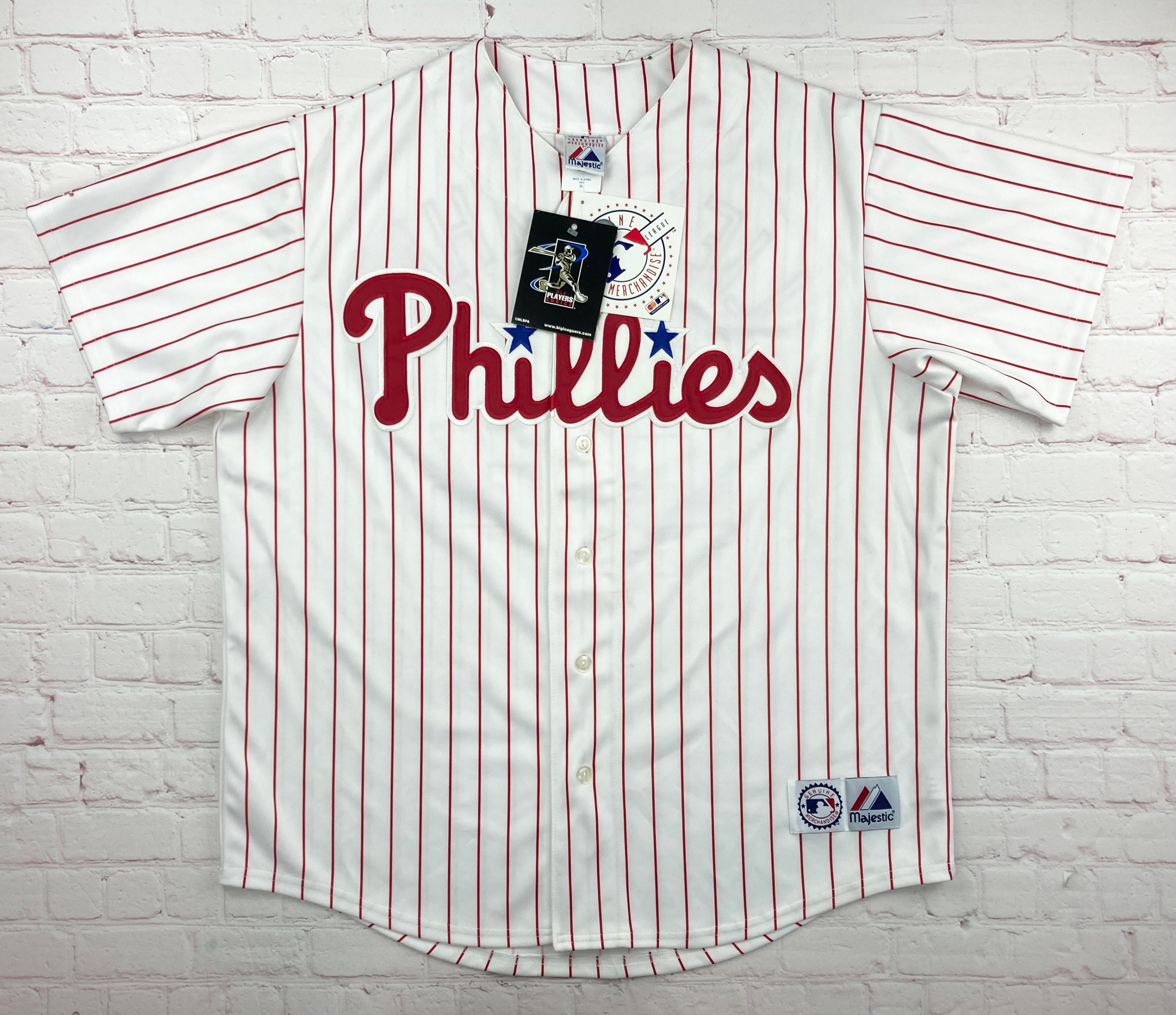 Men's Philadelphia Phillies Kyle Schwarber Nike White 2022 World Series  Home Replica Player Jersey