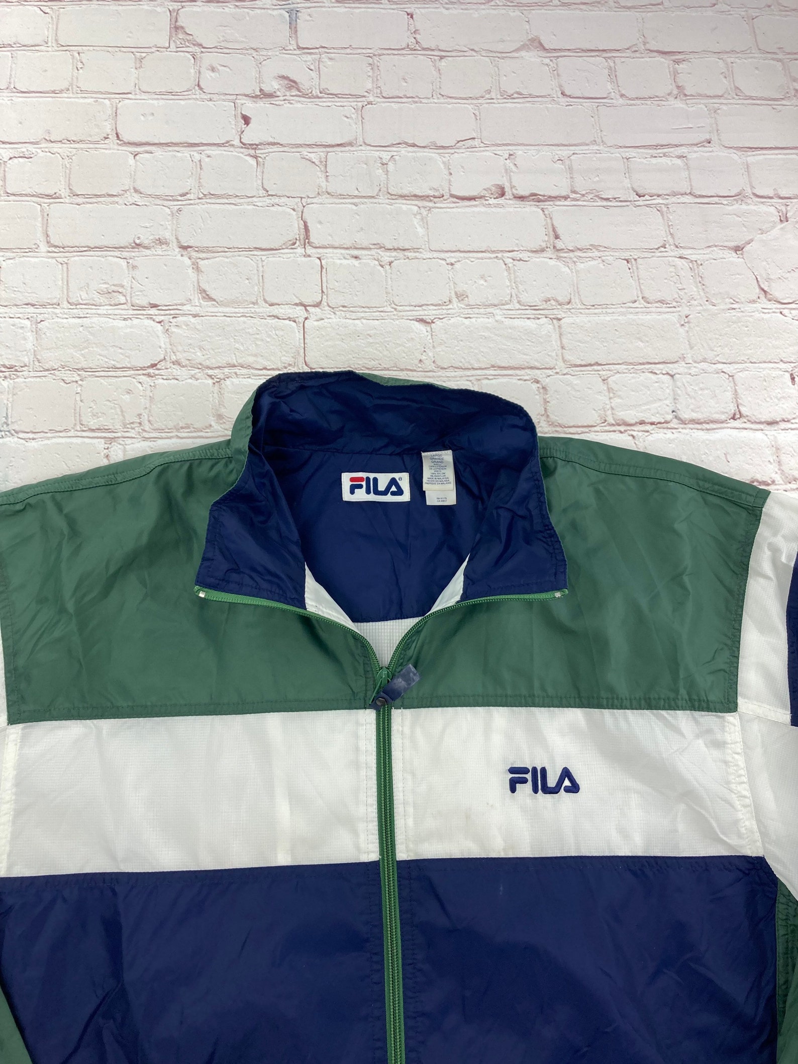 New Year SALE 15% Off Vintage Original 1990s Fila Windbreaker | Etsy