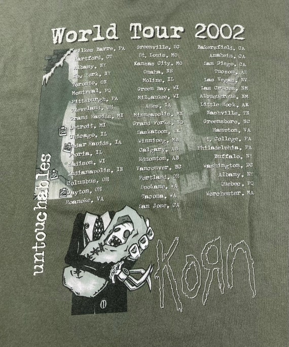 RARE Vintage 2002 Korn “Untouchables” Concert Tou… - image 6