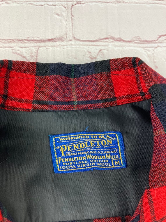 Vintage Original Pendleton Virgin Wool Plaid Jack… - image 3