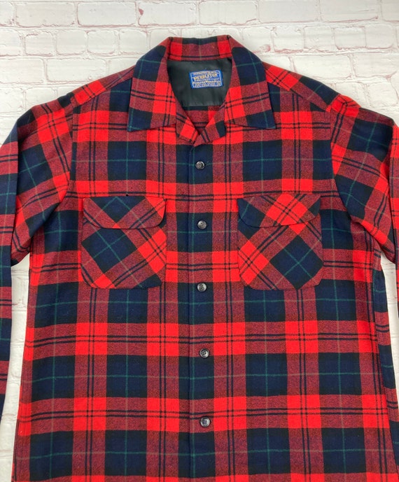 Vintage Original Pendleton Virgin Wool Plaid Jack… - image 5