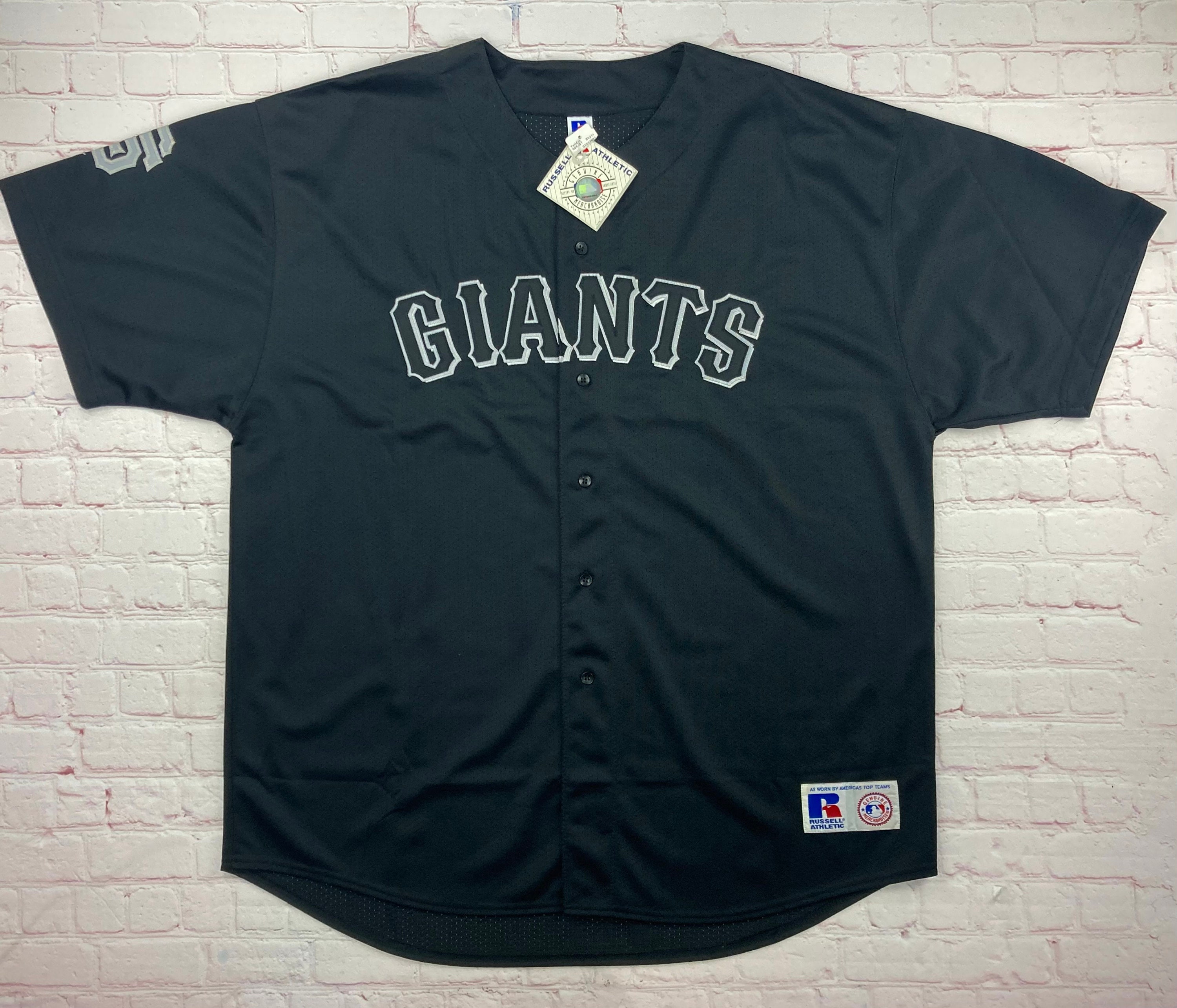 San Francisco Giants Officially Licensed Replica Baseball Jersey T-Shirt  Adult Medium Black : Sports & Outdoors 