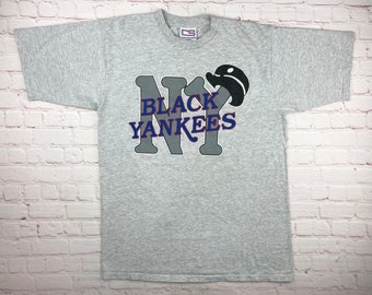 Stitches Men's Negro League Baseball New York Black Yankees Black Jersey, Large